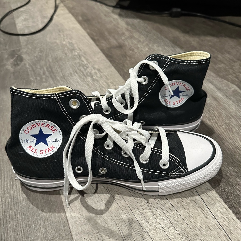 Converse Classic Chuck High Tops Black Canvas Women’s 7.5 Men’s 5.5